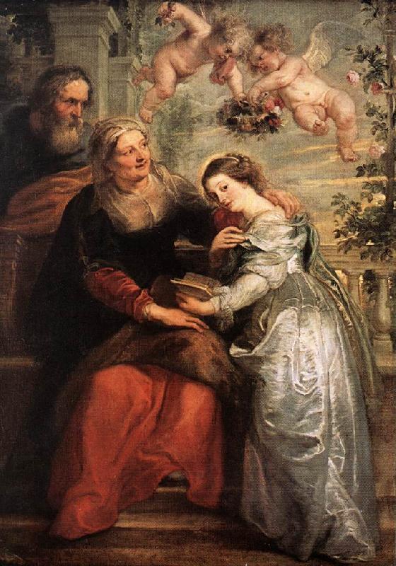 RUBENS, Pieter Pauwel The Education of the Virgin oil painting image
